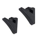 Kit Suporte Plstico para Prateleira Brasforma 8x8x2cm Plstico Preto KTBS-01P