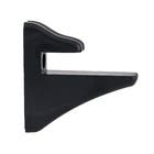 Kit Suporte Plstico para Prateleira Brasforma 8x8x2cm Plstico Preto KTBS-01P