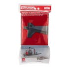 Kit Suporte Plstico para Prateleira Brasforma 8x8x2cm Plstico Preto KTBS-01P