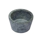 Kit Tabua Gourmet 25x7cm E 2 Molheiras 80ml Em Pedra Sabão