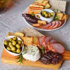 Kit Tabua Para Queijo E Frios Bambu Com Facas Madeira Cabo In