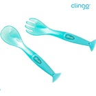 Kit Talher Com Ventosa Azul - Clingo