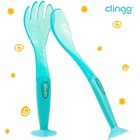 Kit Talher Com Ventosa Azul - Clingo