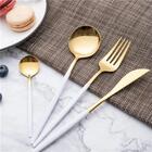 Kit Talheres Lux 4 Peças Branco E Gold