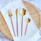 Kit Talheres Lux 4 Peças Rose E Gold