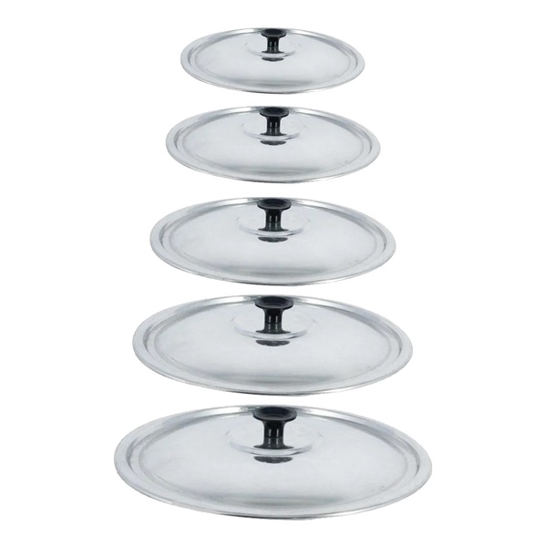 Kit Tampa Avulsa De Alumínio Leve Polido 18 20 22 24 E 26cm