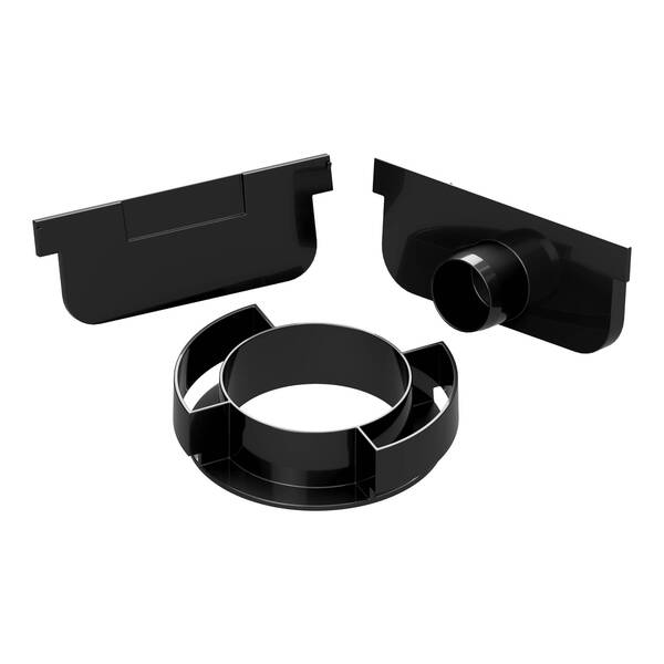 Kit Acessórios Tampa E Saida ParaCanal Aco Slim