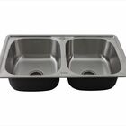 Kit Tanque + Cuba  Dupla Hq9569 Escovado Inox Guimmis®