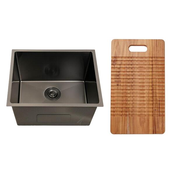 Kit Tanque Aço Inox 304 Manaxos E Tábua De Apoio Manaxos - Pr