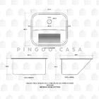 Kit Tanque Aço Inox Atikum E Cuba Para Cozinha Carajás Pingoo