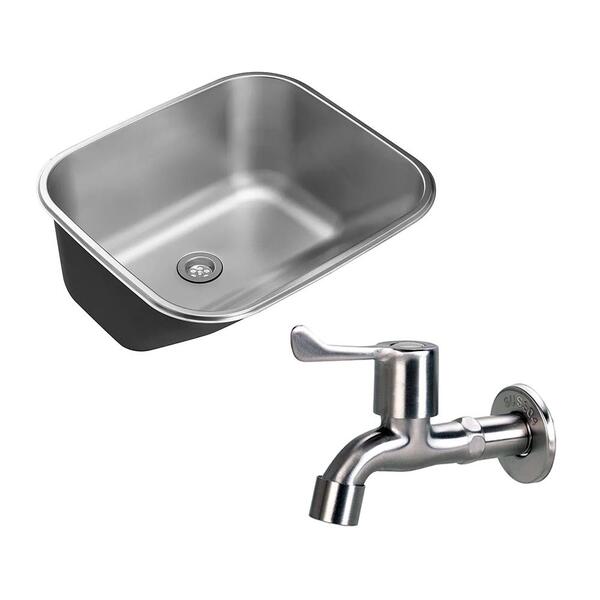 Kit Tanque Aço Inox Atikum E Torneira Paranaíba Pingoo.casa