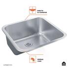 Kit Tanque Aço Inox E Cuba Para Cozinha Carajás Pingoo.casa