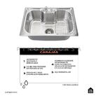 Kit Tanque Aço Inox E Cuba Para Cozinha Carajás Pingoo.casa