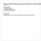 Kit Tapete Banheiro Azul Marinho 3 Peças Antiderrapante