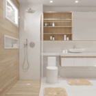 Kit Tapete Banheiro Felpudo Peludo Bege 40 X 60 Cm