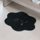 Kit Tapete Banheiro Premium Beija Flor Preto Guga Tapetes 3 P