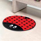 Kit Tapete Banheiro Premium Joaninha Vermelho Guga Tapetes 3