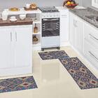 Kit Tapete Cozinha Veludo Fininho 3 Peças Mosaico