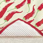 Kit Tapete Cozinha Veludo Fininho 3 Peças Pimenta