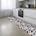 Kit Tapete De Cozinha 2 Peças Cows Único