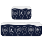 Kit Tapete De Cozinha 2 Peças Especiarias Único