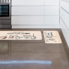 Kit Tapete De Cozinha 2 Peças Feito Com Amor Único