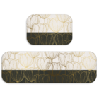 Kit Tapete De Cozinha 2 Peças Flor Premium Único