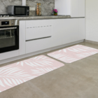 Kit Tapete De Cozinha 2 Peças Flor Único