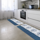 Kit Tapete De Cozinha 2 Peças Floral Único