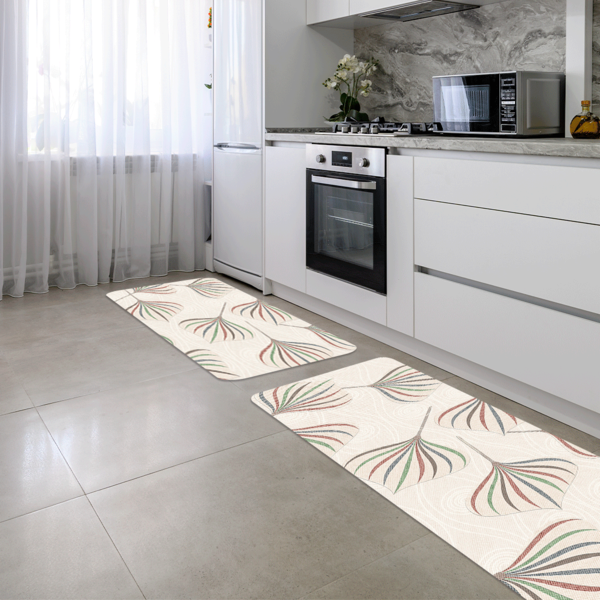 Kit Tapete De Cozinha 2 Peças Flower Abstract Único