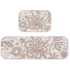 Kit Tapete De Cozinha 2 Peças Flower Geometric Único