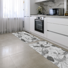 Kit Tapete De Cozinha 2 Peças Flowers Modern Único