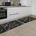 Kit Tapete De Cozinha 2 Peças Food Único