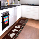 Kit Tapete De Cozinha 2 Peças Gastronomic Único