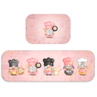 Kit Tapete De Cozinha 2 Peças Gnomos Cheff Único