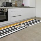 Kit Tapete De Cozinha 2 Peças Good Vibes Único