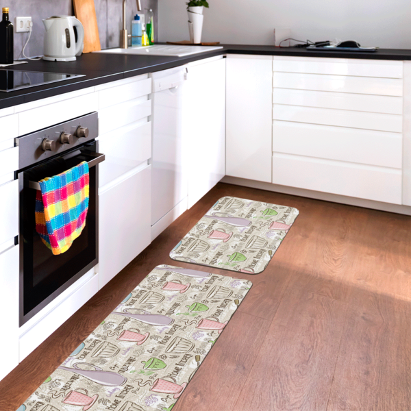 Kit Tapete De Cozinha 2 Peças Home Kitchen Único