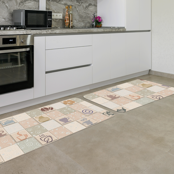 Kit Tapete De Cozinha 2 Peças Kitchen Único