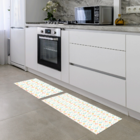 Kit Tapete De Cozinha 2 Peças Ovinhos Coloridinhos Único