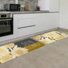 Kit Tapete De Cozinha 2 Peças Sun Flower Único
