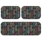 Kit Tapete De Cozinha Abacaxi Color Único