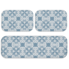 Kit Tapete De Cozinha Abstract Único