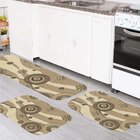 Kit Tapete de Cozinha Abstrato Único