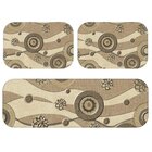 Kit Tapete de Cozinha Abstrato Único