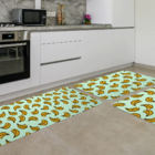 Kit Tapete De Cozinha Bananas Único