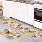 Kit Tapete de Cozinha Beautiful Flowers  Único