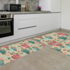 Kit Tapete De Cozinha Cactos Único