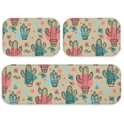 Kit Tapete De Cozinha Cactos Único