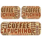 Kit Tapete de Cozinha Capuchino Único
