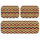 Kit Tapete De Cozinha Chevron Color Único